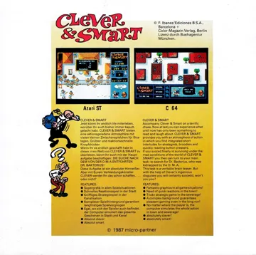 Clever & Smart (UK,F,G) (1988) box cover back